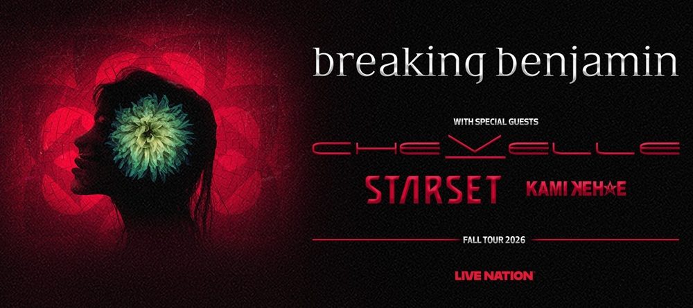 Breaking Benjamin Announce 2026 North American Tour With Special Guests Chevelle, Starset & Kami Kehoe